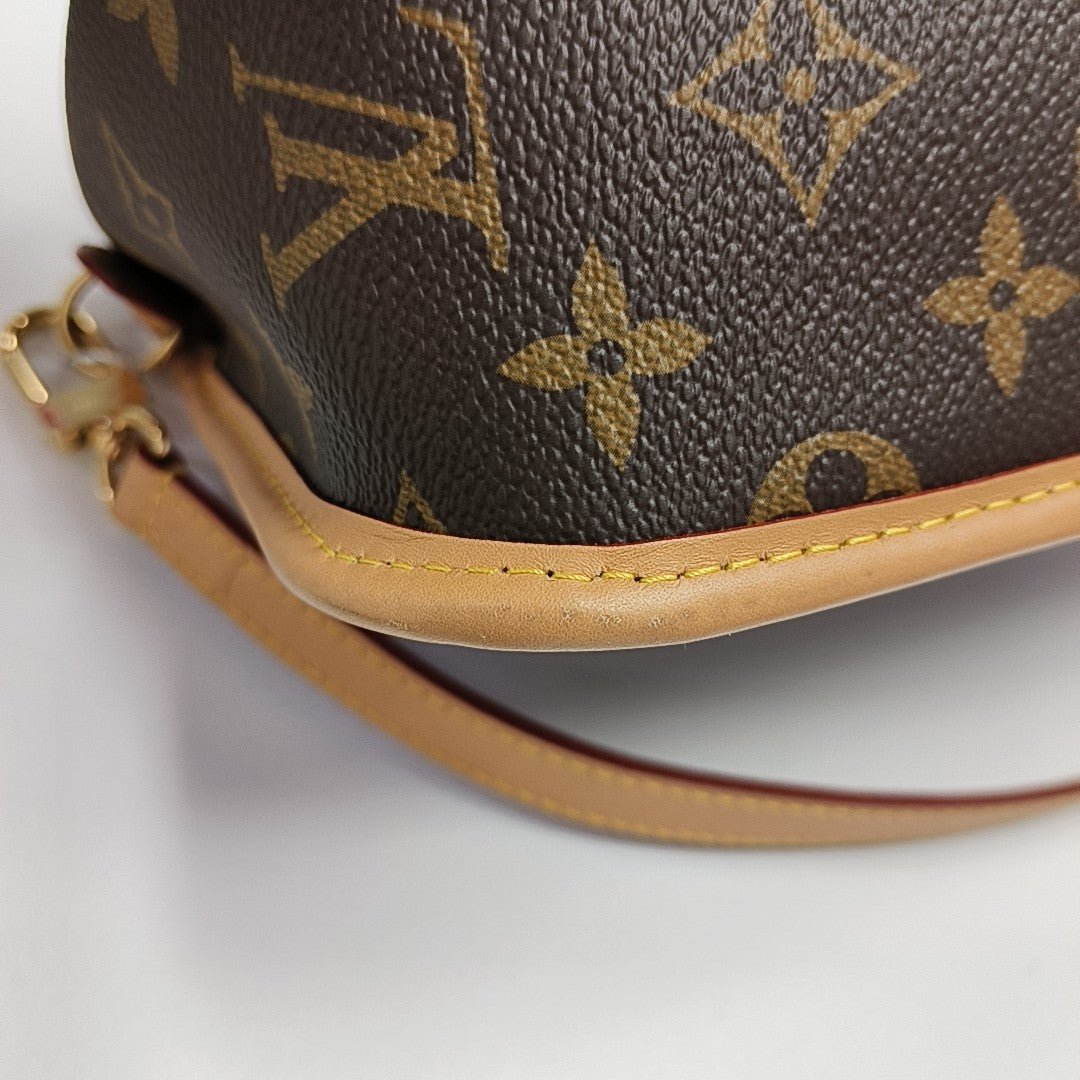 DIANE Monogram Coated Canvas Brown