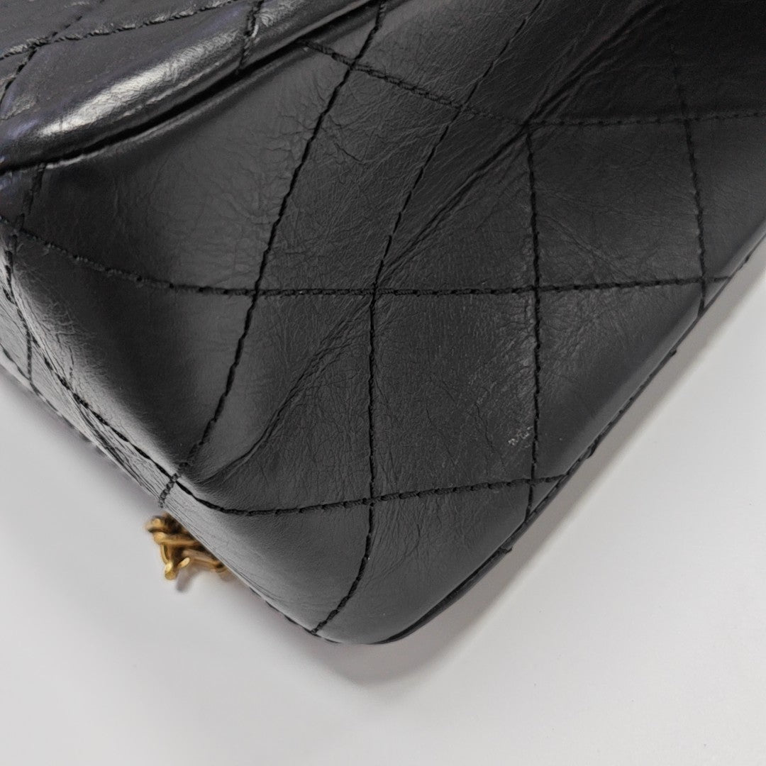 2.55 Maxi Quilted Calfskin Black