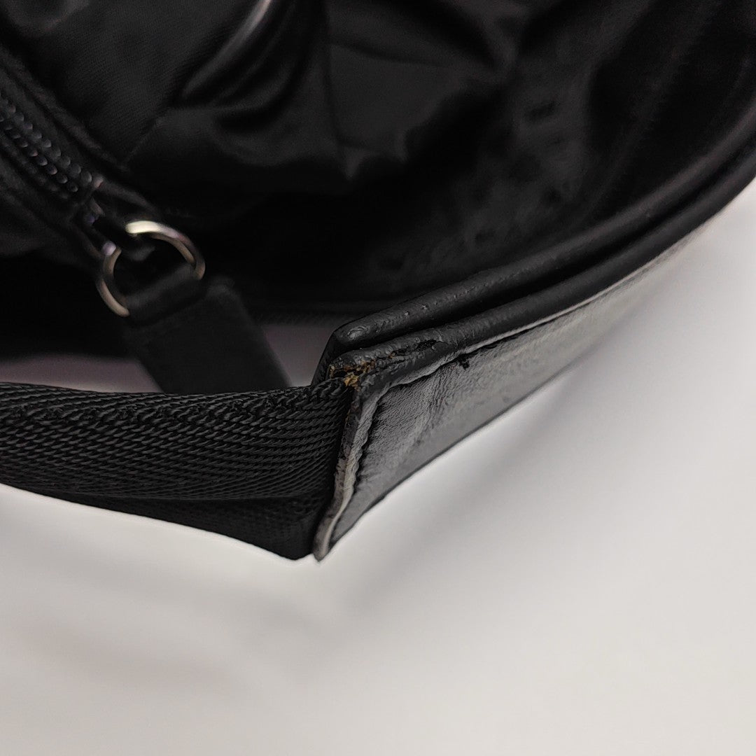 Nylon Shoulder Bag Black