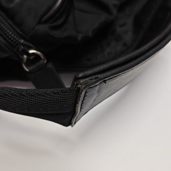 Nylon Shoulder Bag Black