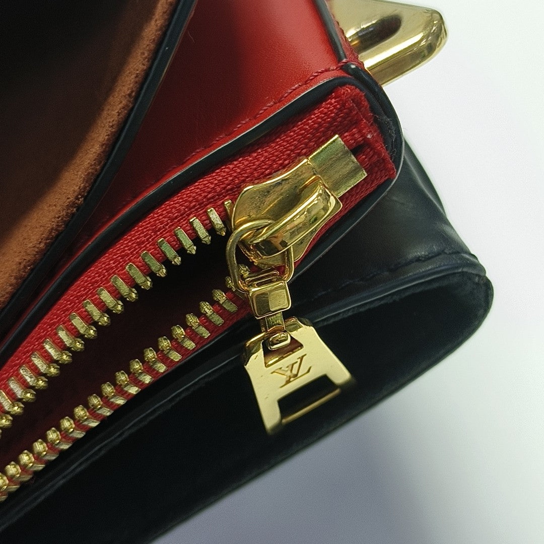 Monogram Coated Canvas Tote Bag Brown