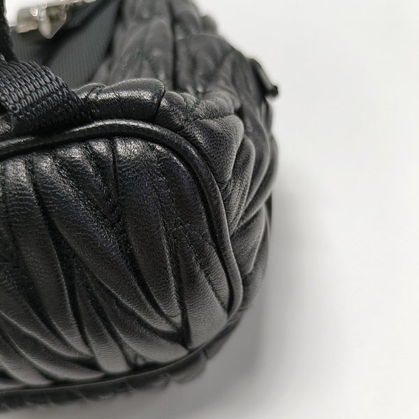 Matelassé Super Mini Lambskin Black