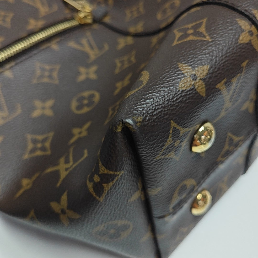 MELIE Monogram Coated Canvas Brown