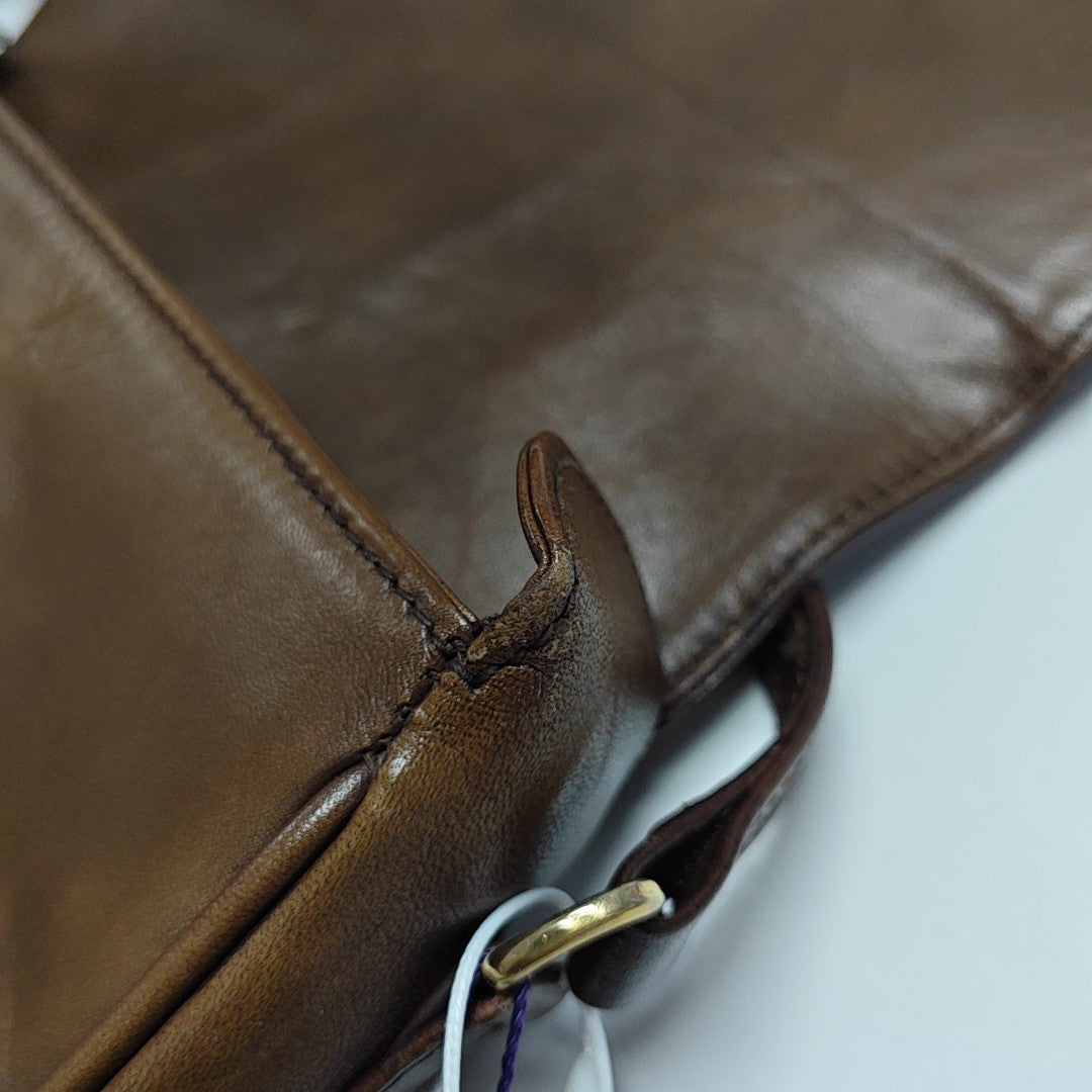 Calfskin Shoulder Bag Brown