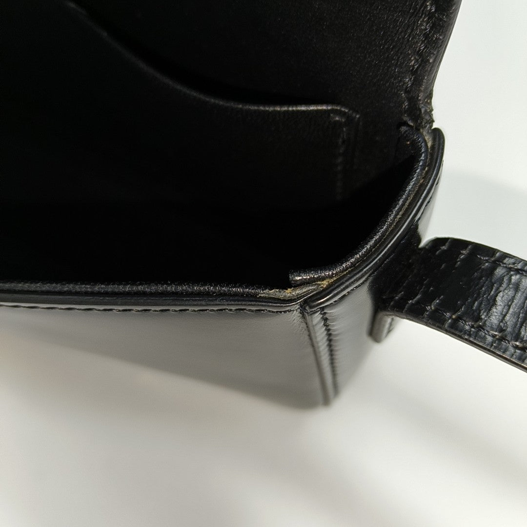 TRIOMPHE Small Calfskin Black