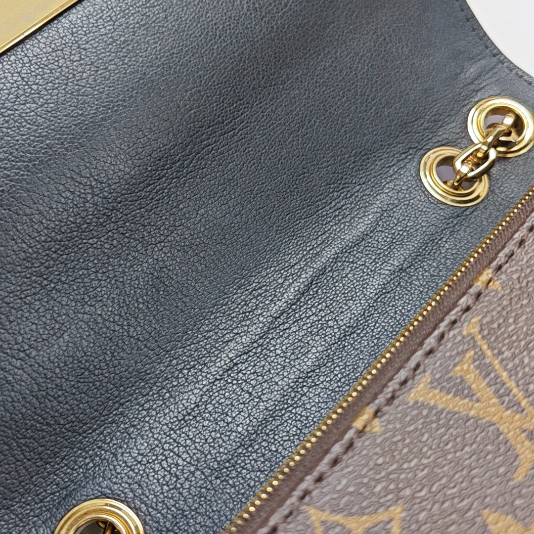 MARCEAU Monogram Coated Canvas Brown