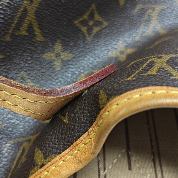 NEVERFULL MM Monogram Coated Canvas Brown