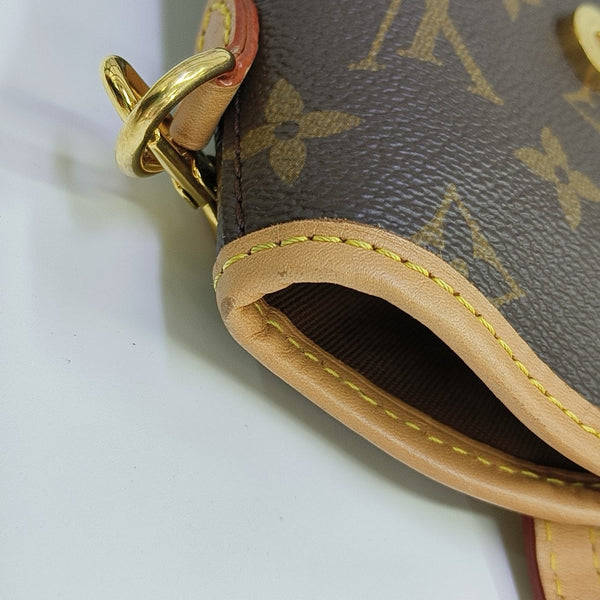 FOLD ME Monogram Coated Canvas Brown