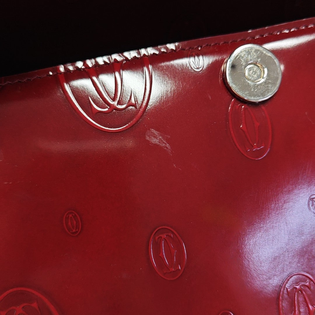Calfskin Top Handle Bag Red