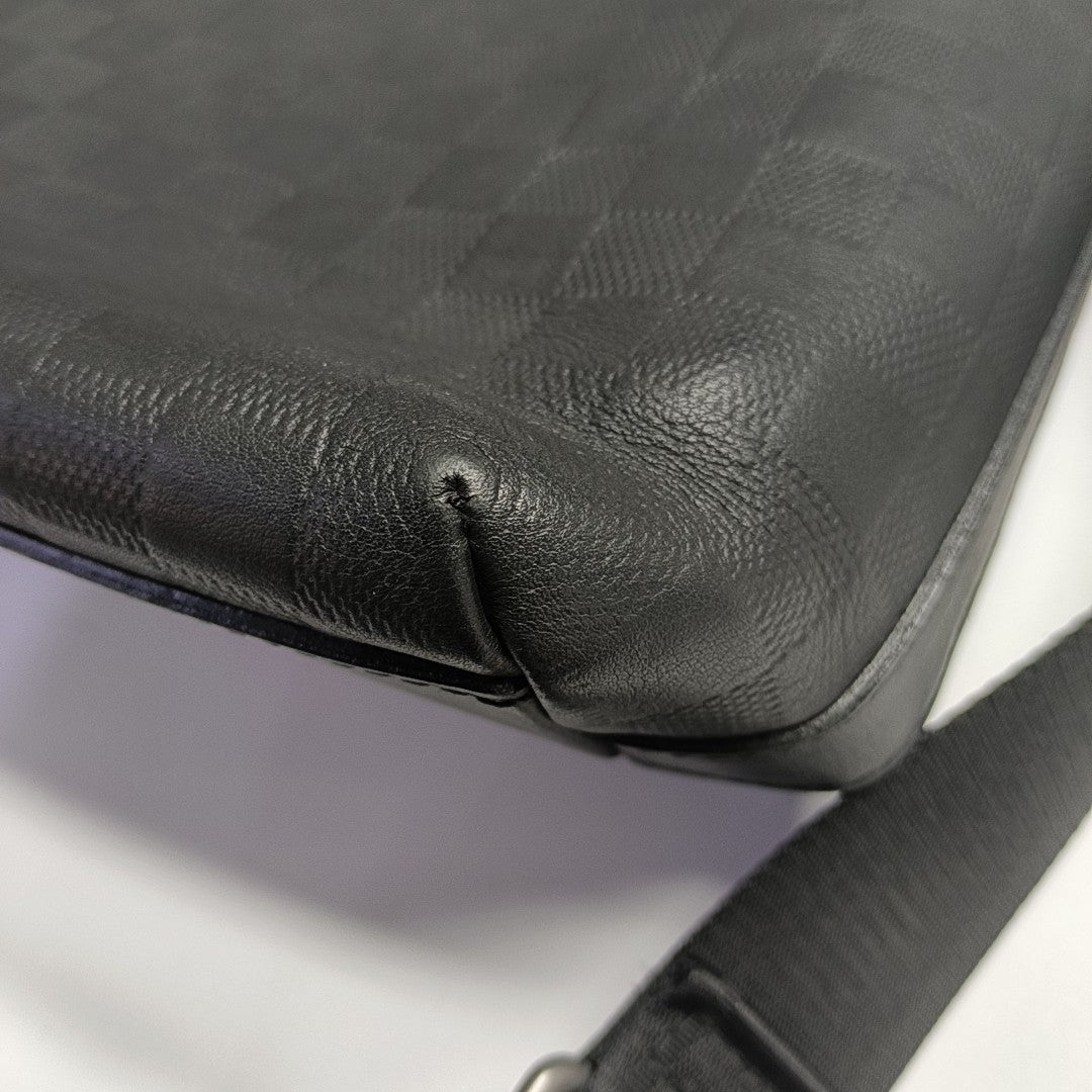 CALYPSO Damier Graphite Calfskin Black