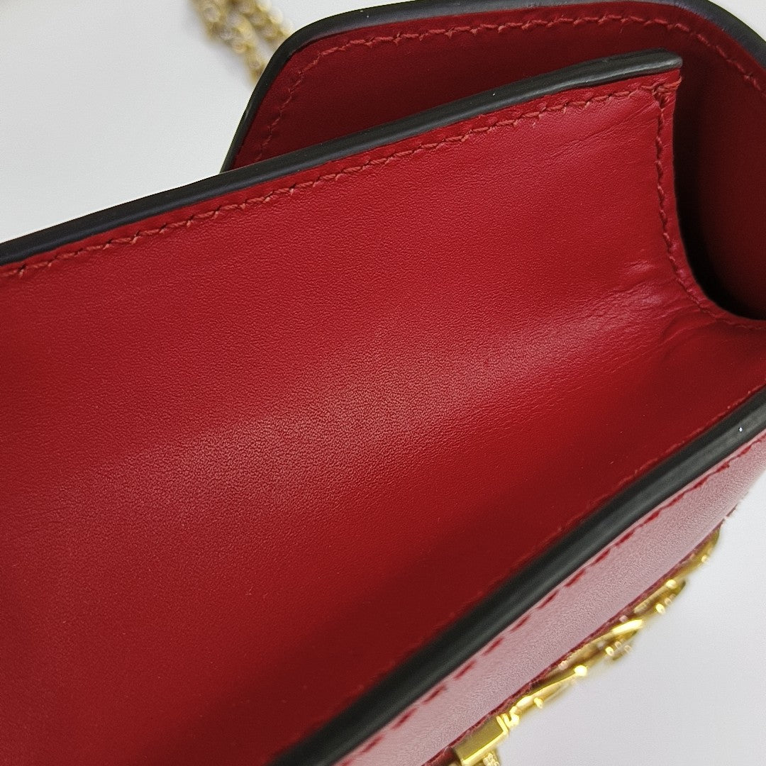 Sylvie Mini Calfskin Red