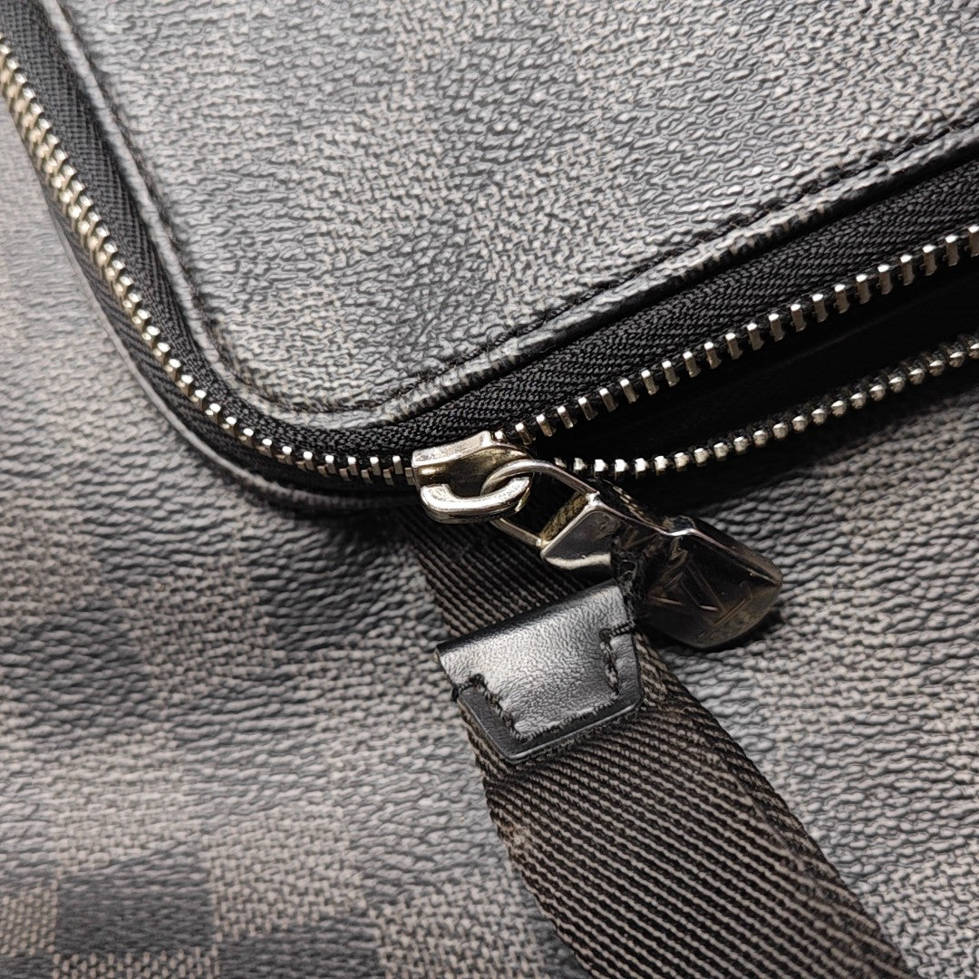ZACK Damier Graphite Coated Canvas Gray