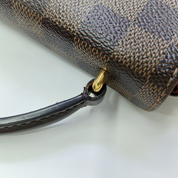 CROISETTE Damier Ebene Coated Canvas Brown