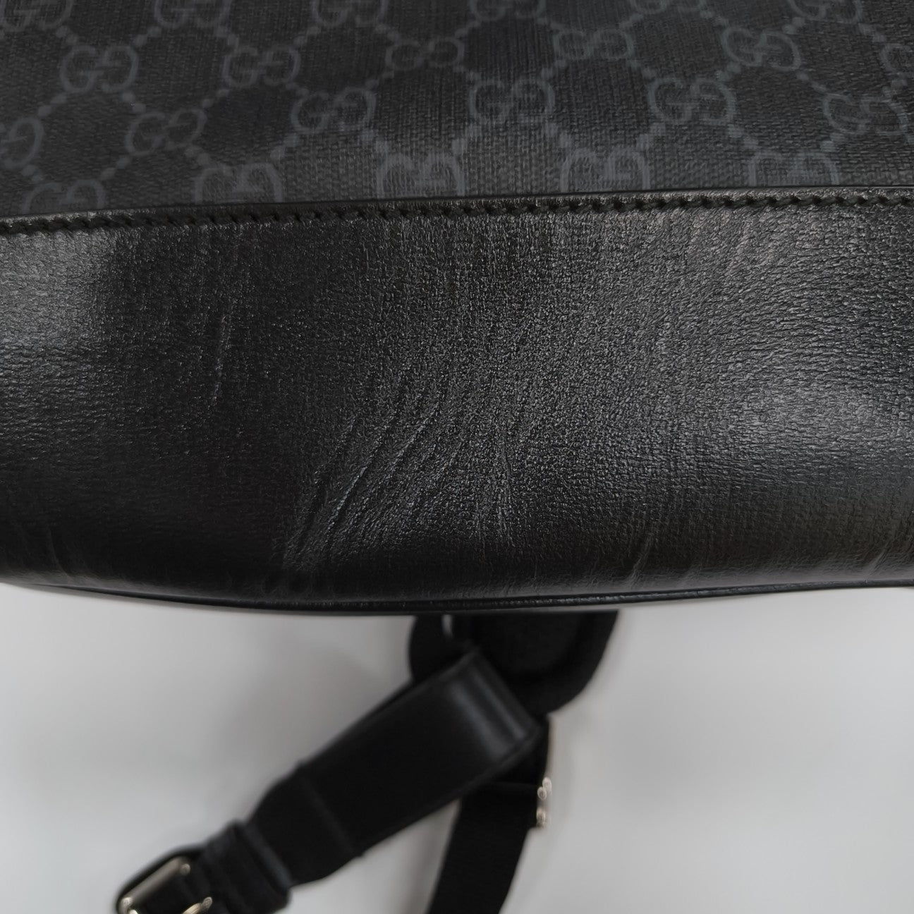 Retro Medium Monogram Coated Canvas Black