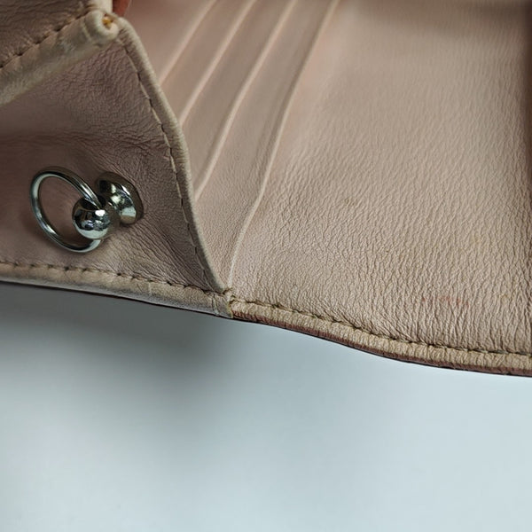 Oblique Coated Canvas Top Handle Bag Beige