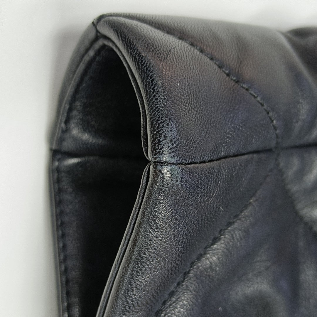 CHANEL 19 Large Quilted Lambskin Black