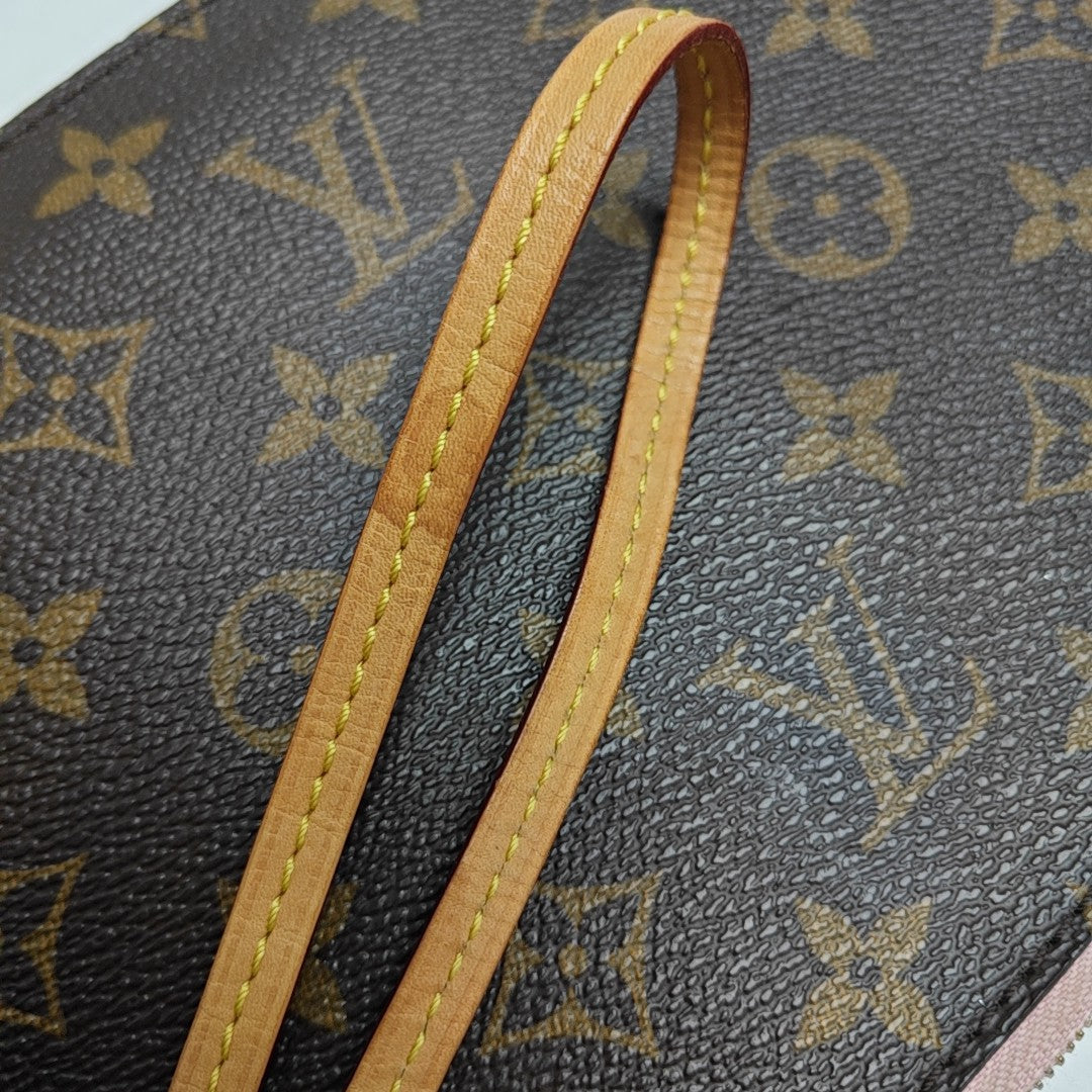 NEVERFULL PM Monogram Coated Canvas Brown