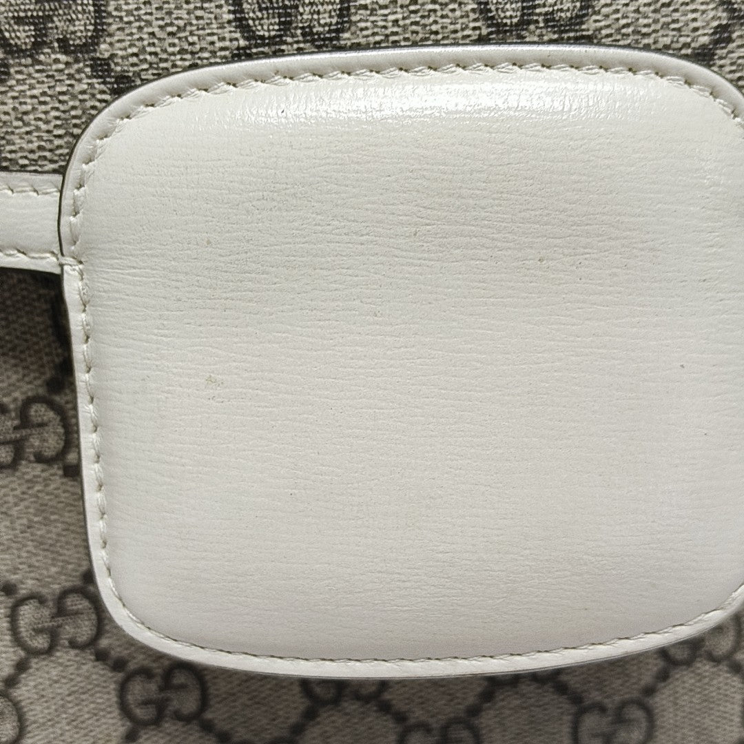 Horsebit 1955 Small Monogram Coated Canvas Beige