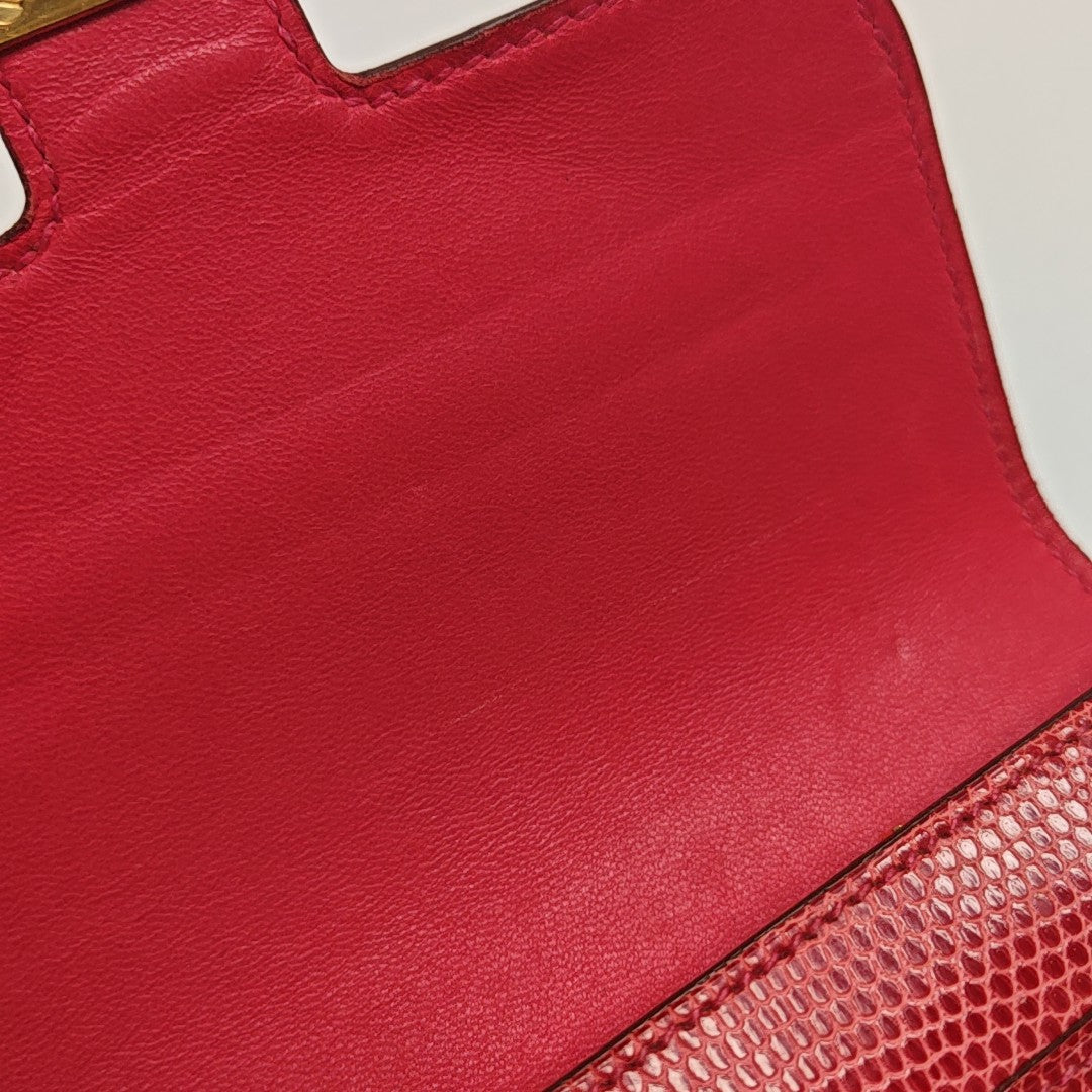 Constance Lizard Red Wallet