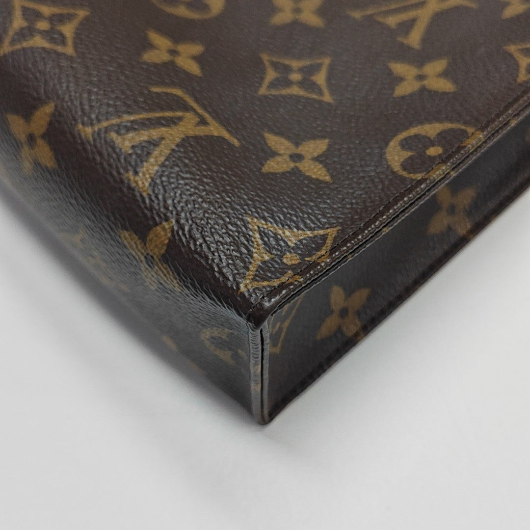TOILET POCKET 26 Monogram Coated Canvas Brown