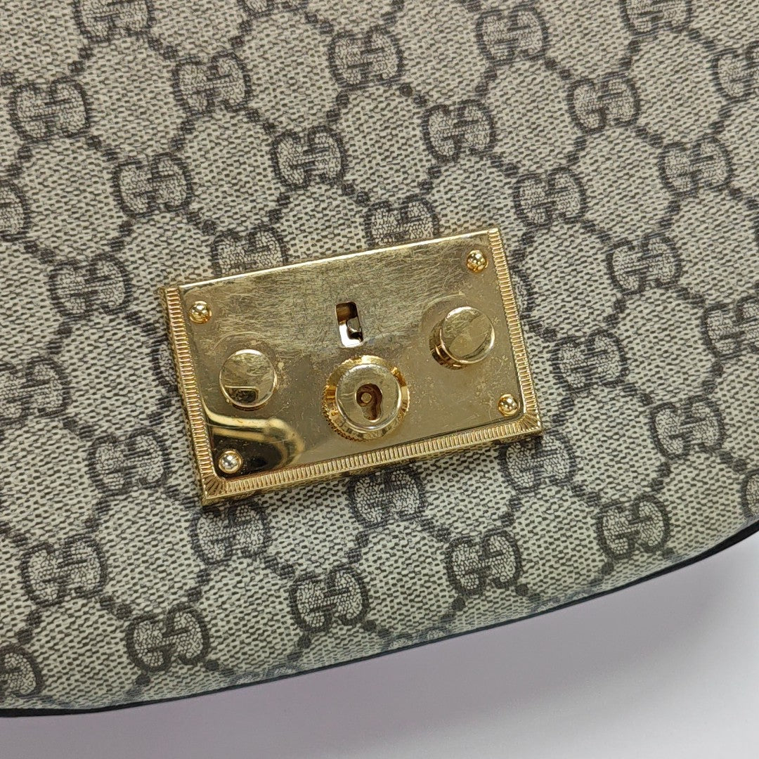 Padlock Medium Monogram Coated Canvas Multicolor