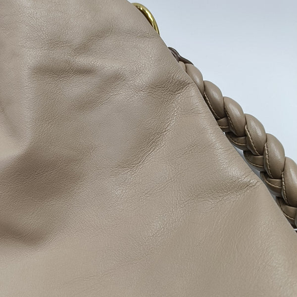 Calfskin Shoulder Bag Beige
