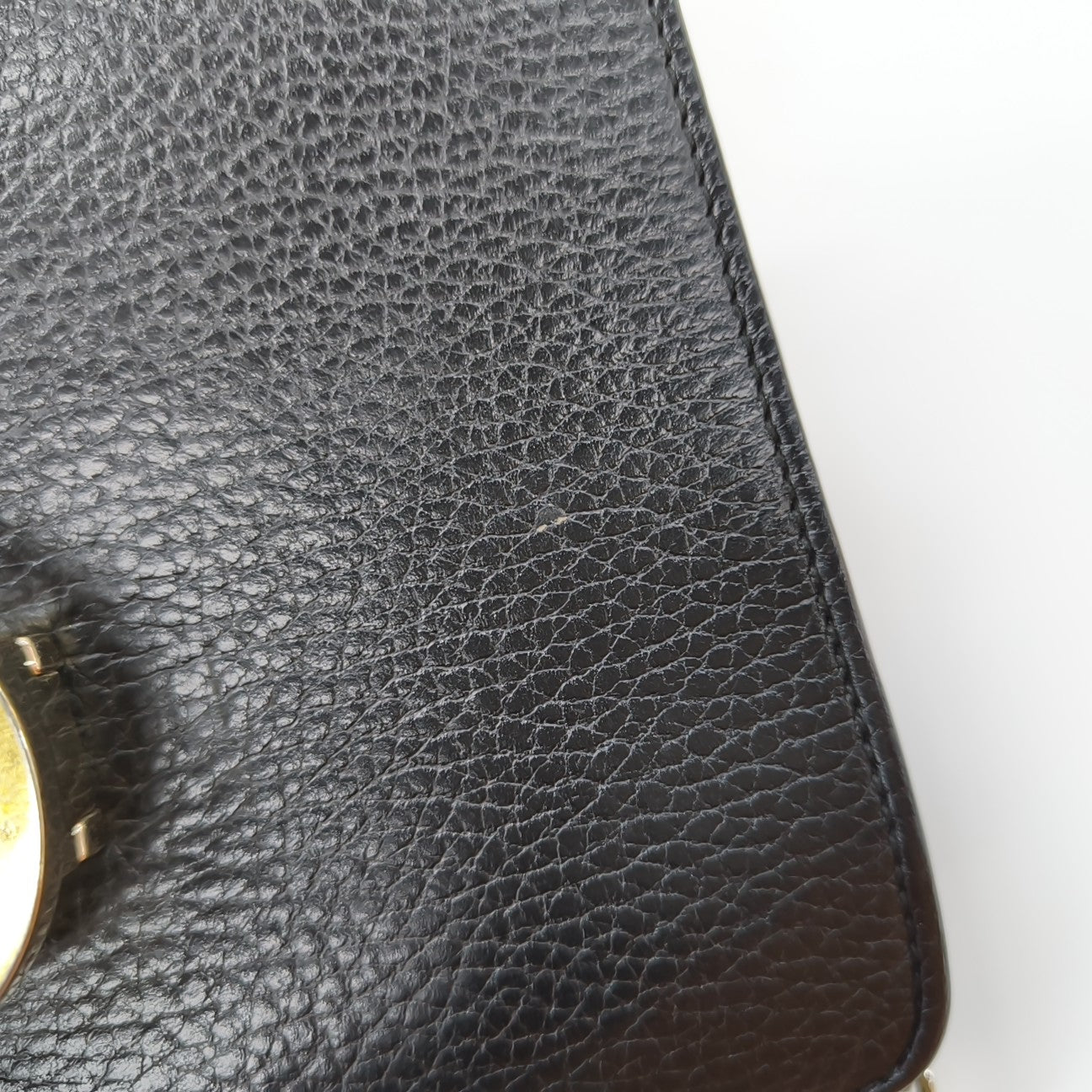 Interlocking G Small Calfskin Black