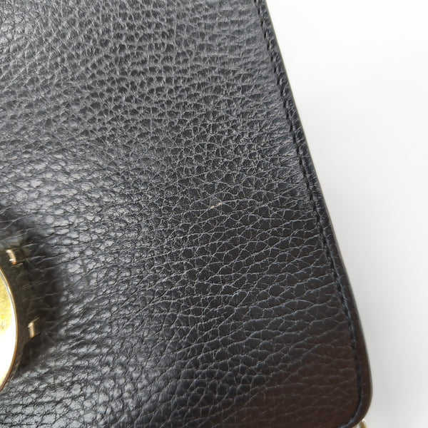 Interlocking G Small Calfskin Black