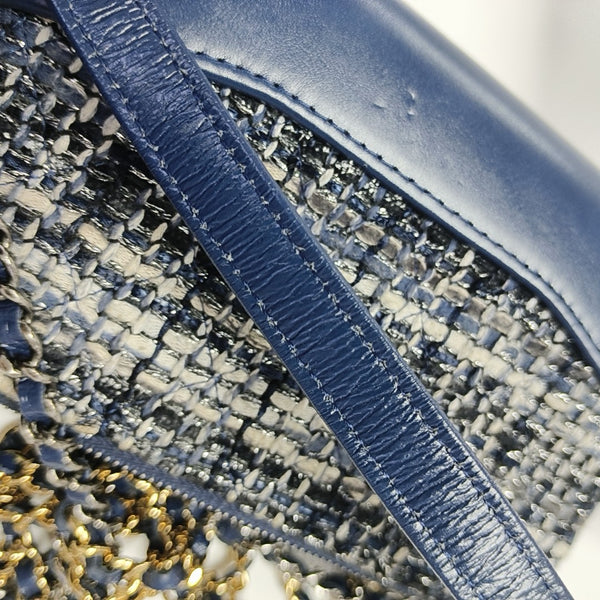 GABRIELLE Mini Quilted Calfskin Blue