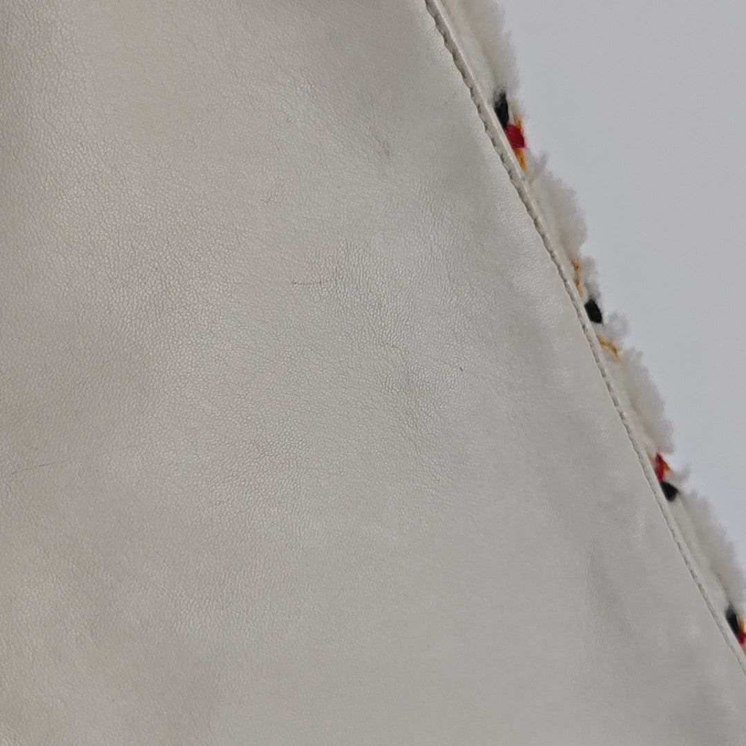 Fabric Shoulder Bag White