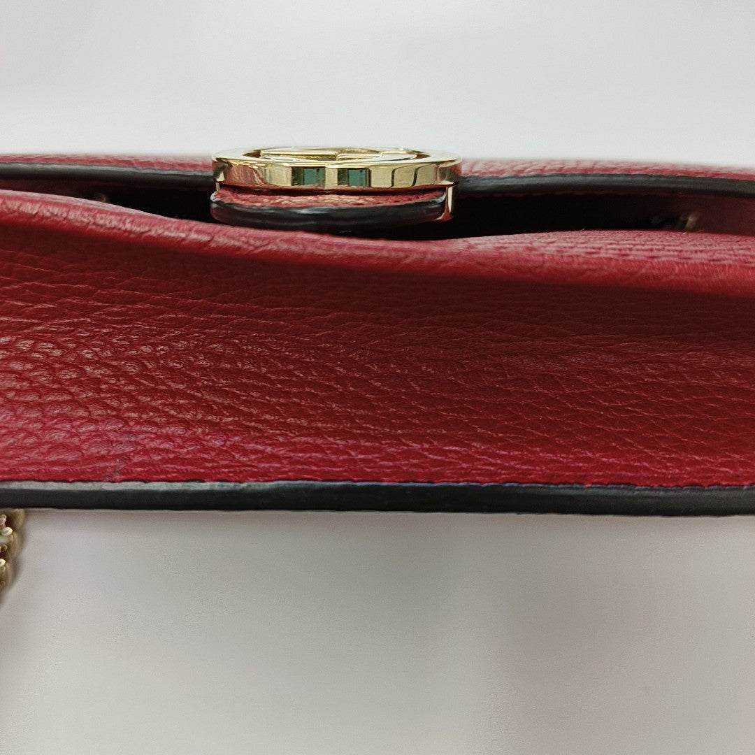 Calfskin Shoulder Bag Red