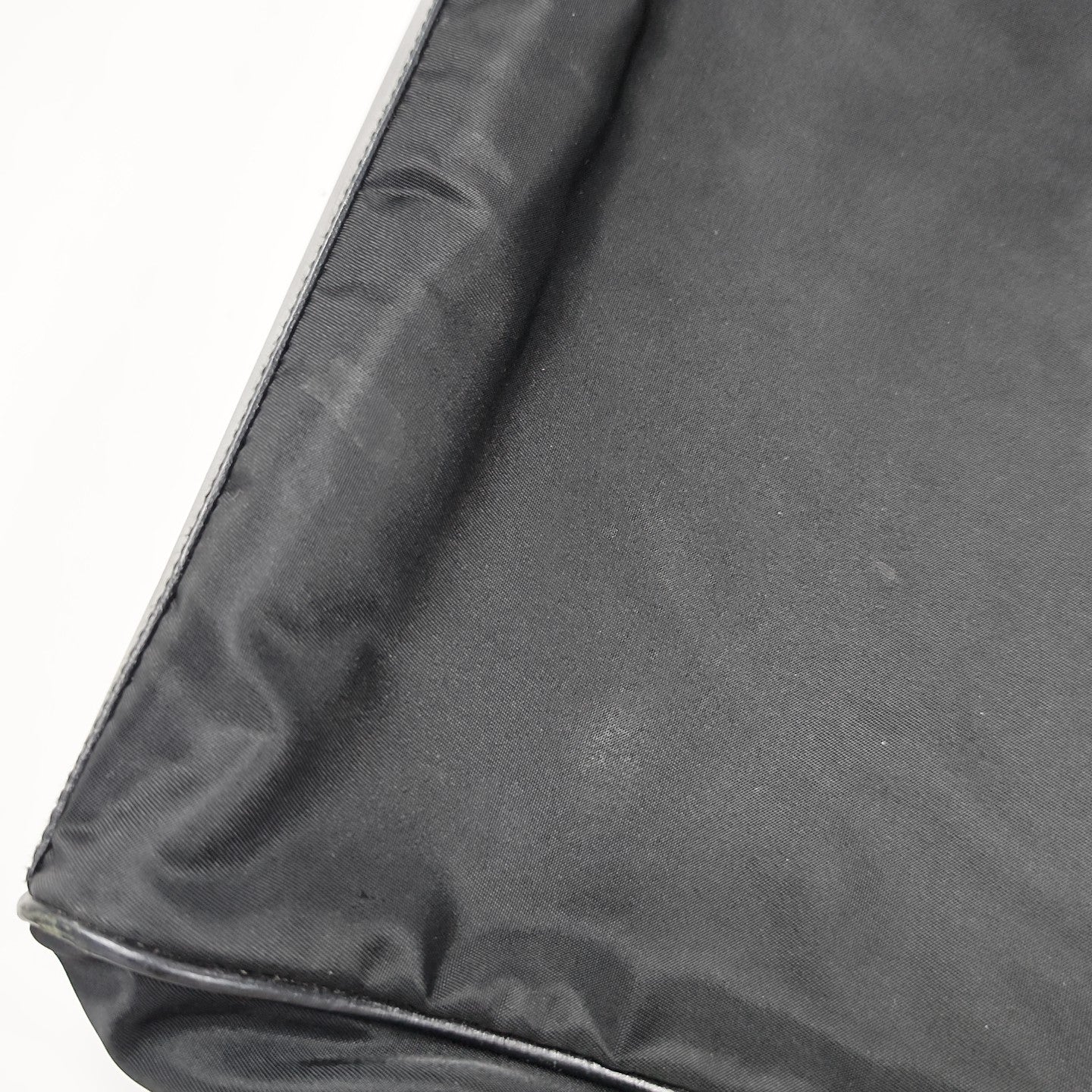 Nylon Top Handle Bag Black