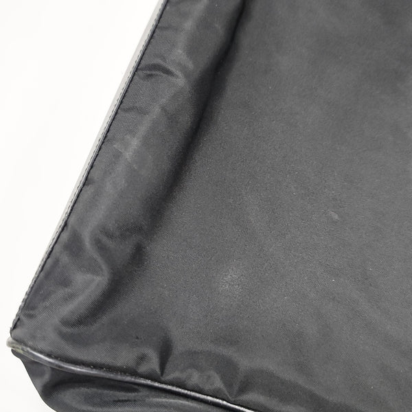 Nylon Top Handle Bag Black