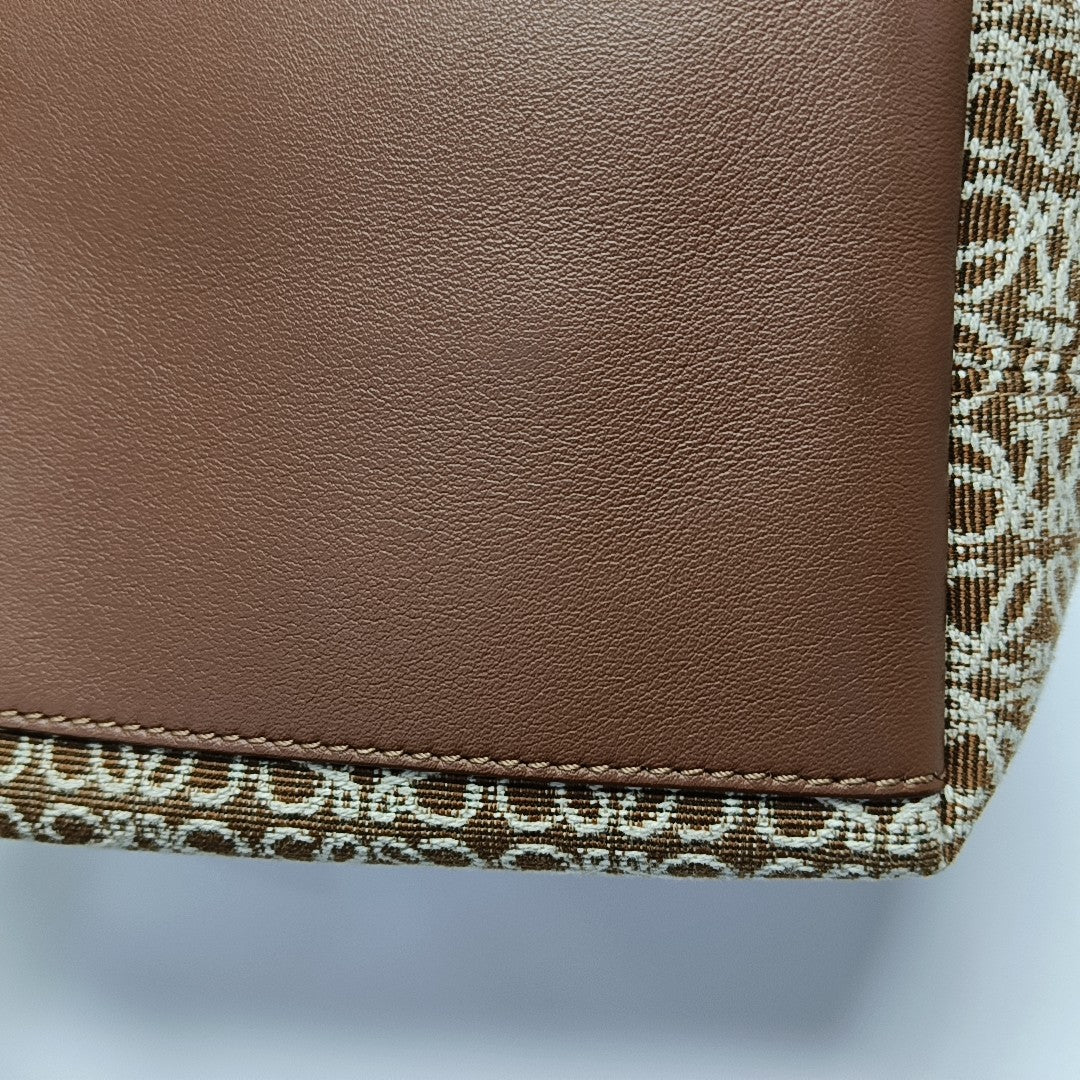 Monogram Canvas Top Handle Bag Brown