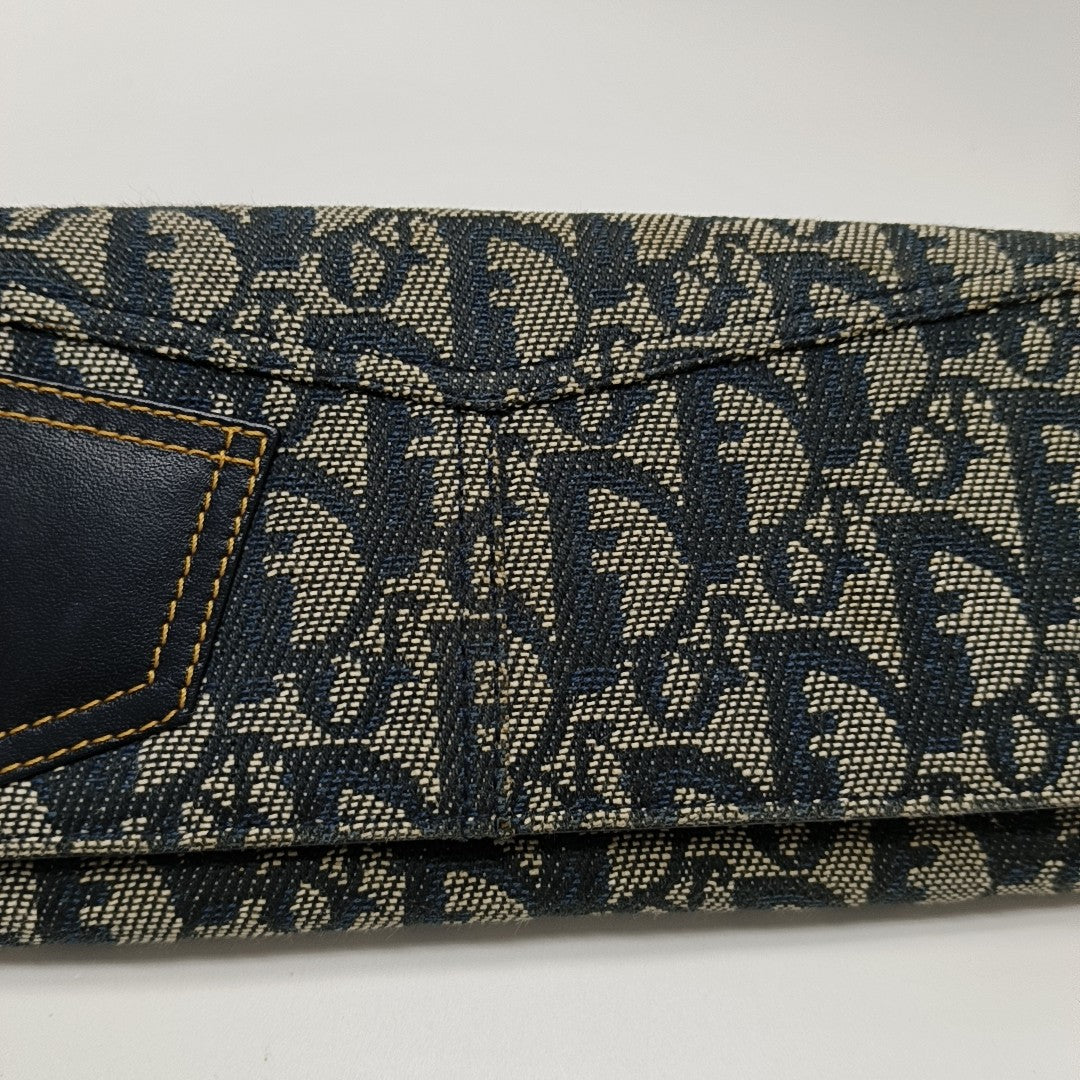 Oblique Canvas Wallet Blue