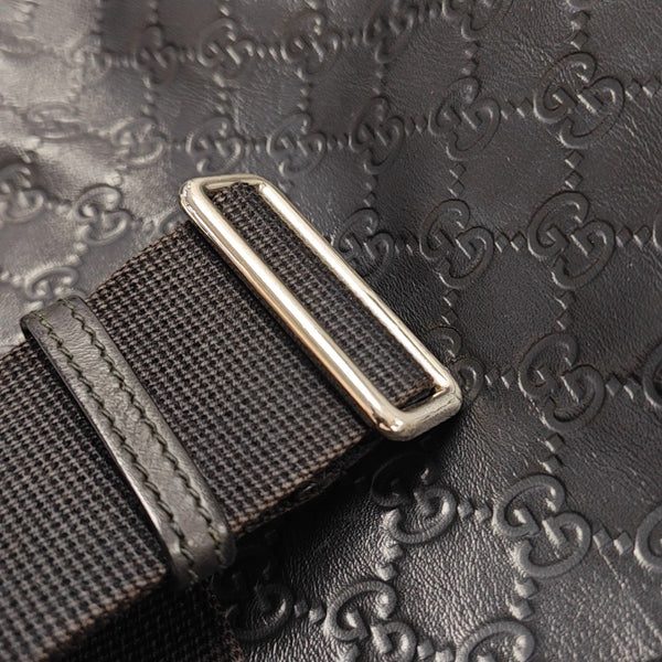 Monogram Calfskin Shoulder Bag Black