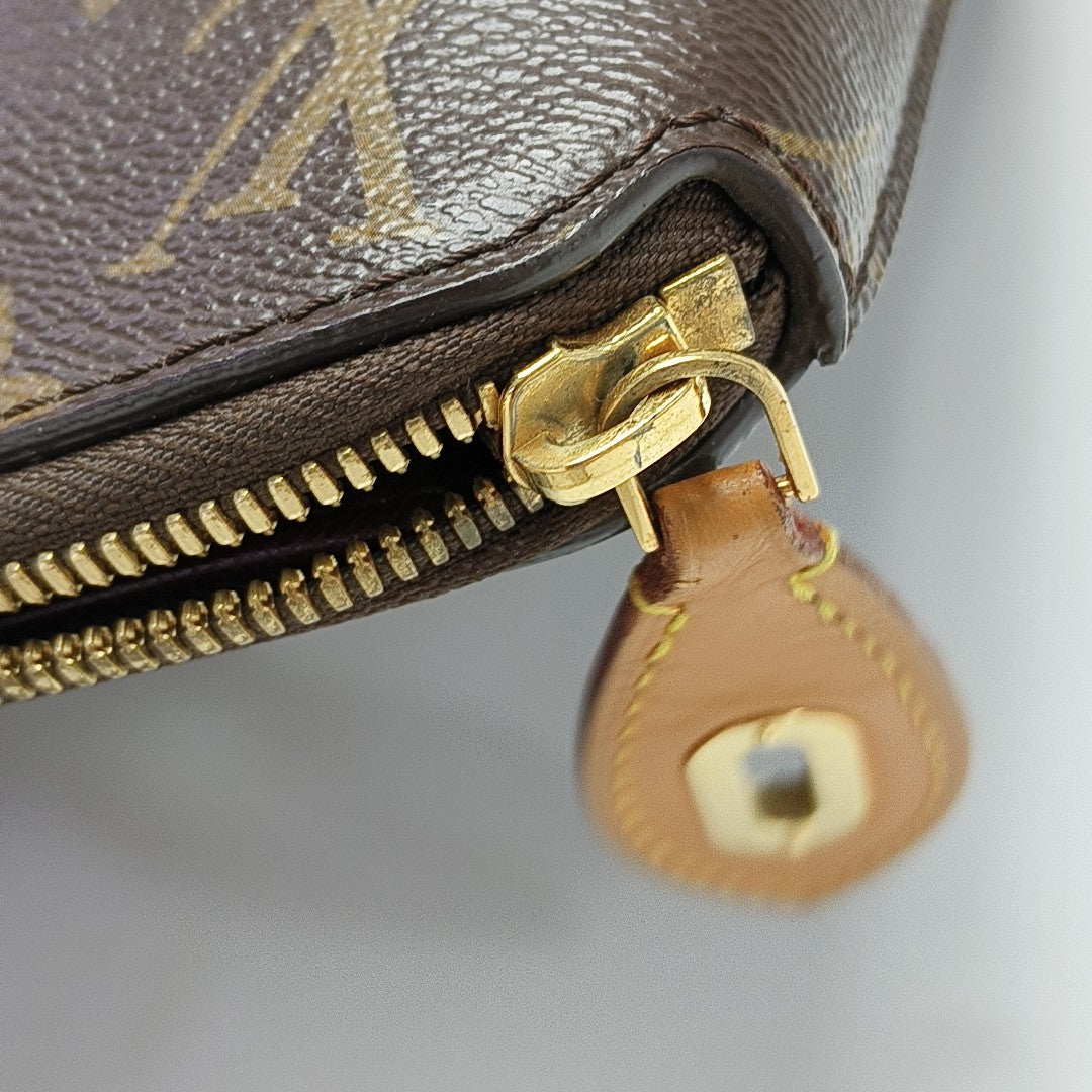 LOCKIT MM Monogram Coated Canvas Brown