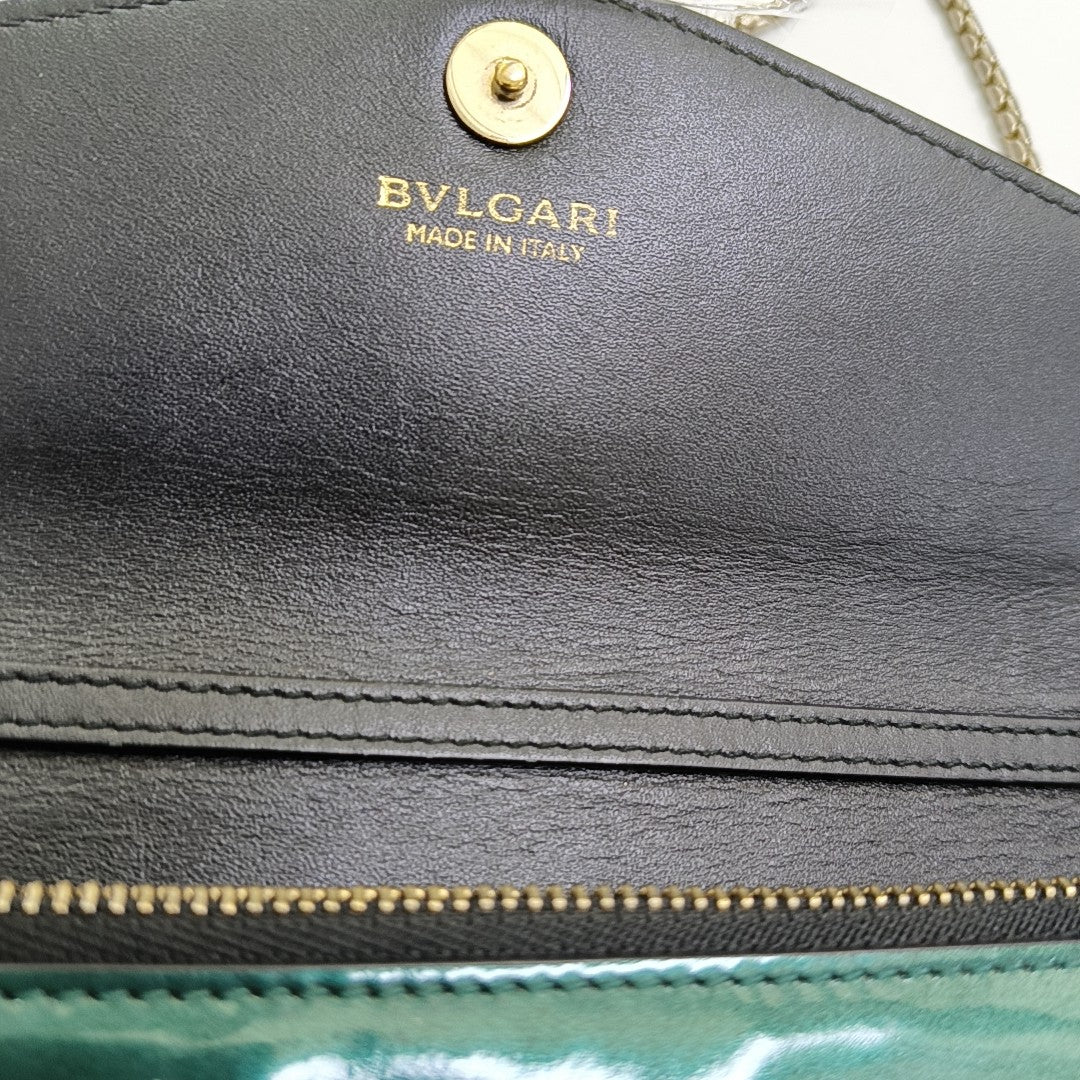 SERPENTI FOREVER Patent Leather Green
