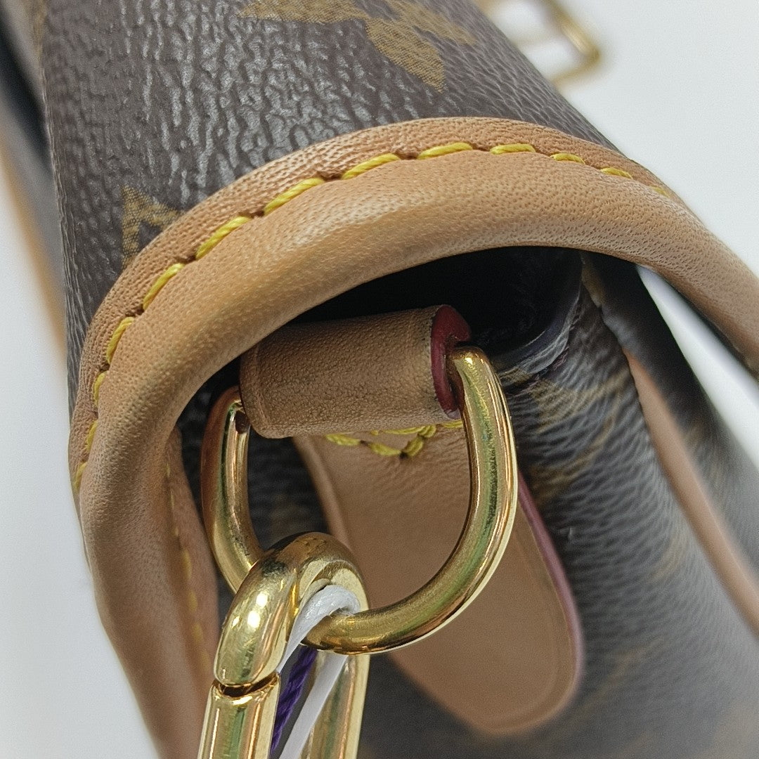 DIANE Monogram Coated Canvas Brown