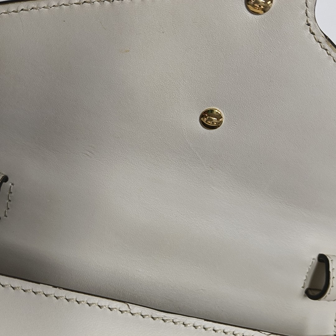 Sylvie Mini Calfskin White