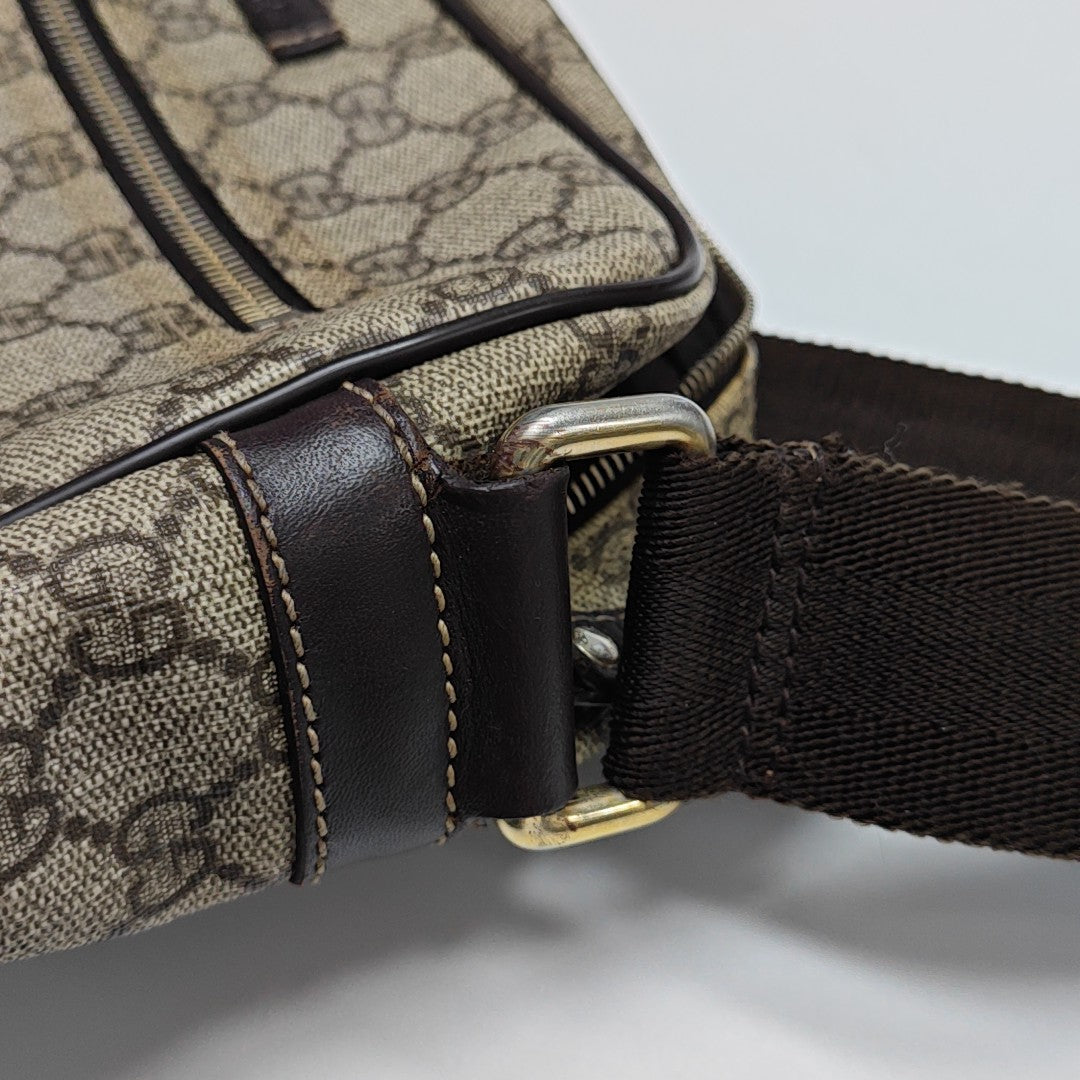 GG Supreme Monogram Coated Canvas Black