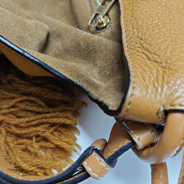 Calfskin Shoulder Bag Yellow