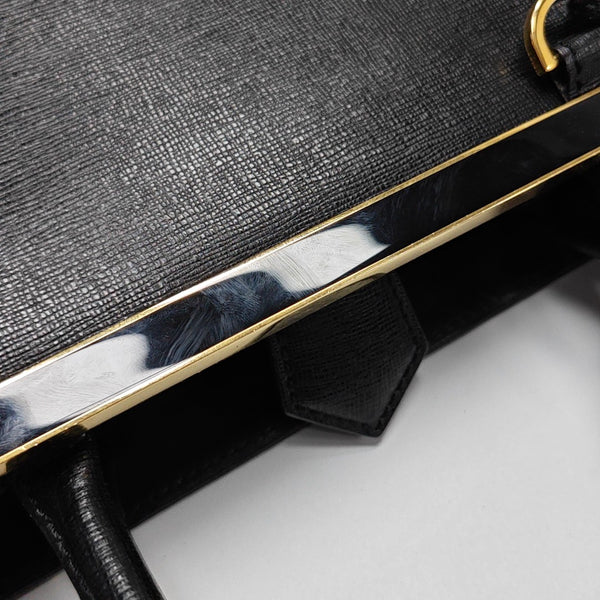 2 Jours Small Calfskin Black