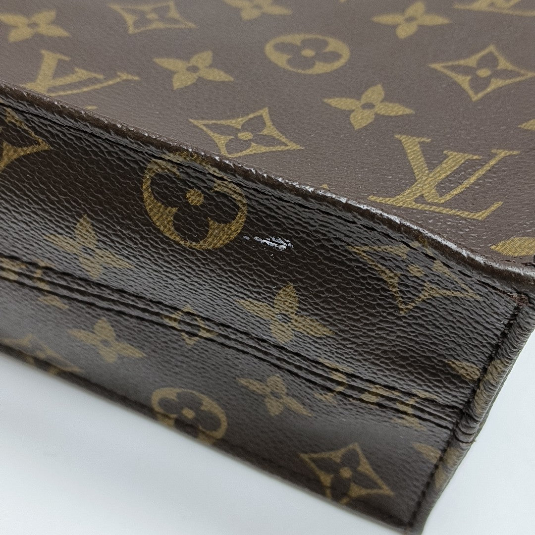 SAC PLAT GM Monogram Coated Canvas Brown
