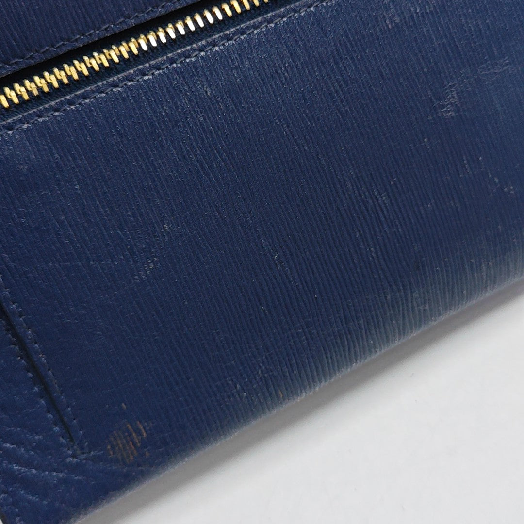 Envelope Wallet Calfskin Blue Wallet