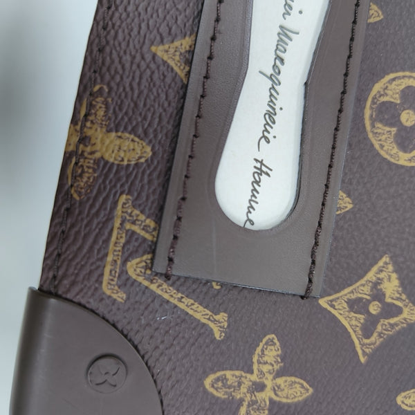 VERTICAL BOX TRUNK Monogram Coated Canvas Brown