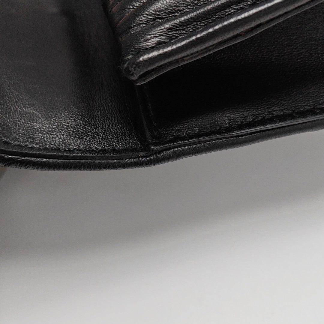 Miu Lady Quilted Lambskin Black