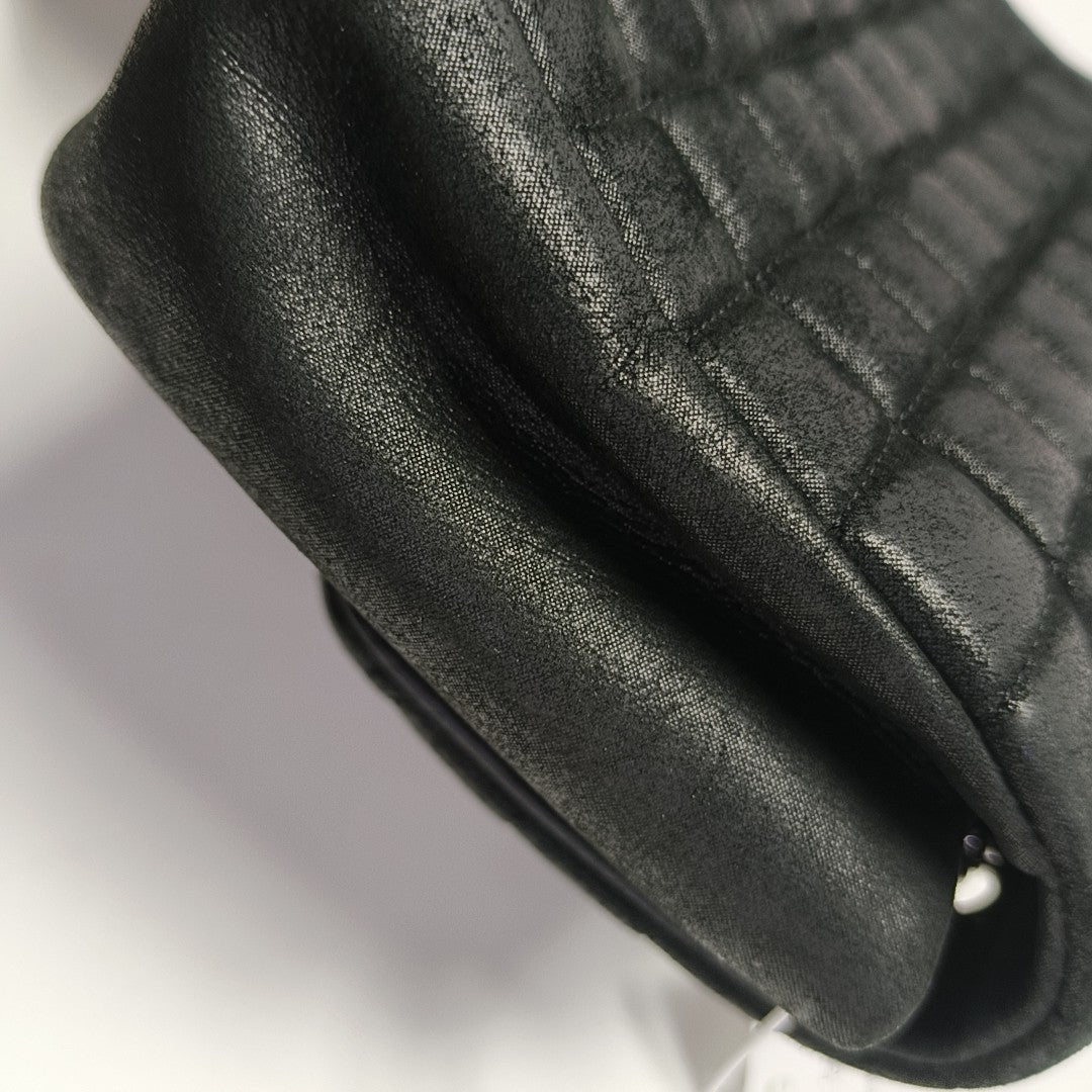 Quilted Calfskin Shoulder Bag Black