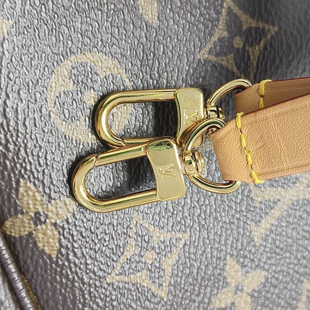 IVY Monogram Coated Canvas Brown