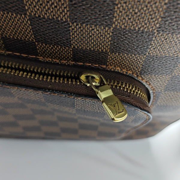 OLAV MM Damier Ebene Coated Canvas Brown